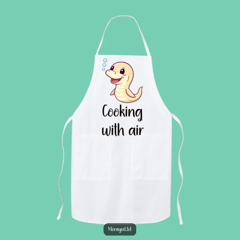 Funny Moray Eel Bubble Kitchen Apron - Humorous Chef Gift for Cooking Fun