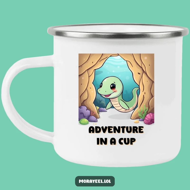 Funny Moray Eel Cave Camping Mug - Outdoor Exploration Cup, Terrific Funny Gift