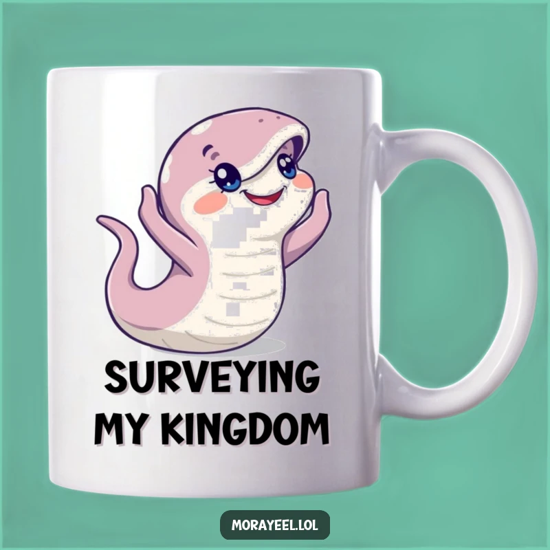 Funny Moray Eel Explorer Mug - Curious Aquatic Character Gift Idea