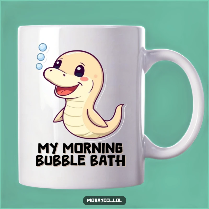 Funny Moray Eel Bubble Blast Mug - Hilarious Aquatic Creature Gift Idea