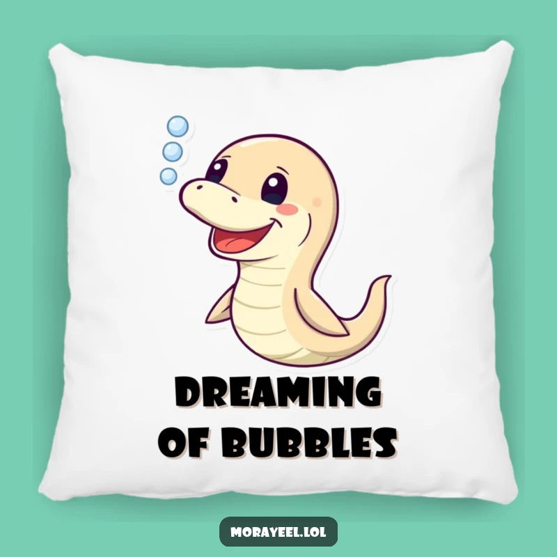 Comfy Funny Moray Eel Bubble Pillow - Soft & Humorous Accent Decor Gift