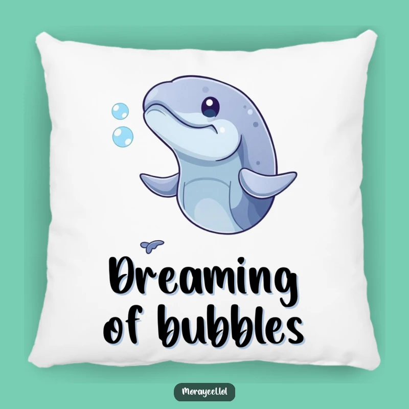Funny Playful Moray Eel Bubble Pillow: Cozy Underwater Cushion Gift