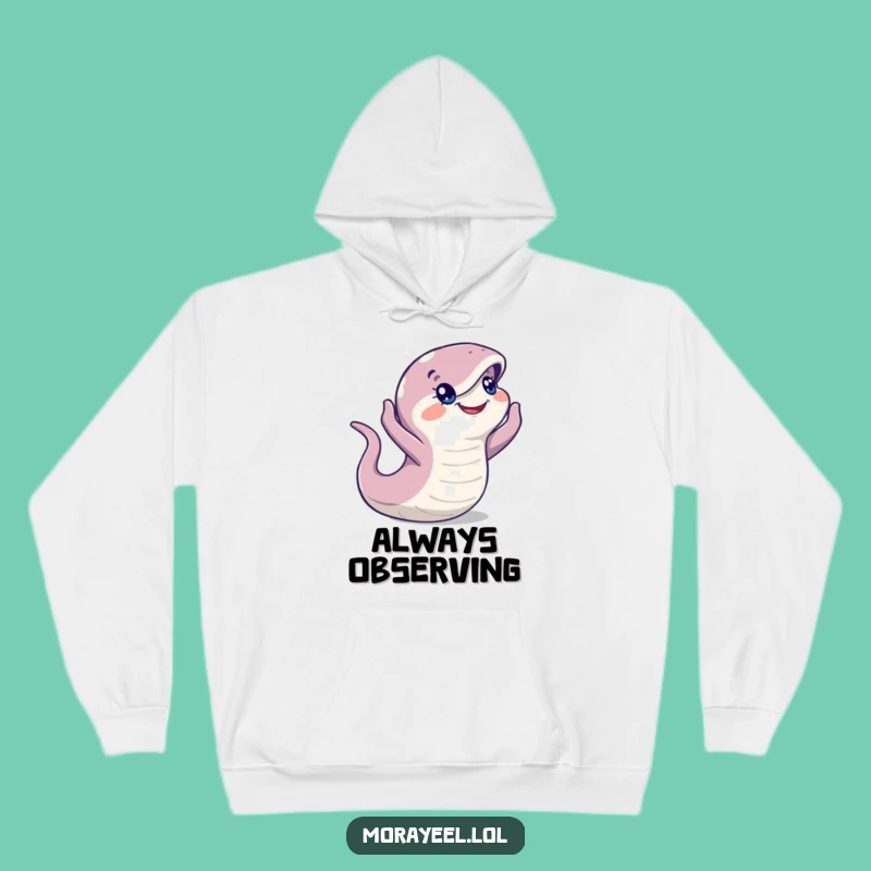 Cozy Funny Moray Eel Explorer Hoodie - Warm & Witty Animal Apparel Gift