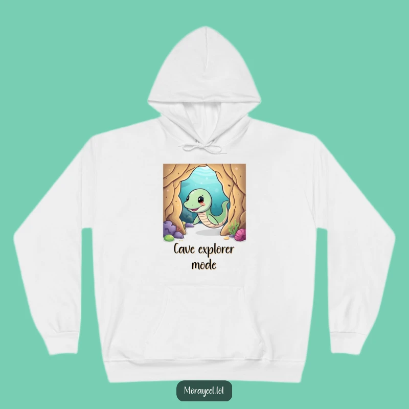 Funny Moray Eel Cave Hoodie - Cozy Adventurous Reptile Sweatshirt, Awesome Funny Ocean Gift