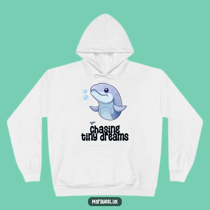Funny Playful Moray Eel Bubble Hoodie: Cozy Chase Sweatshirt Gift