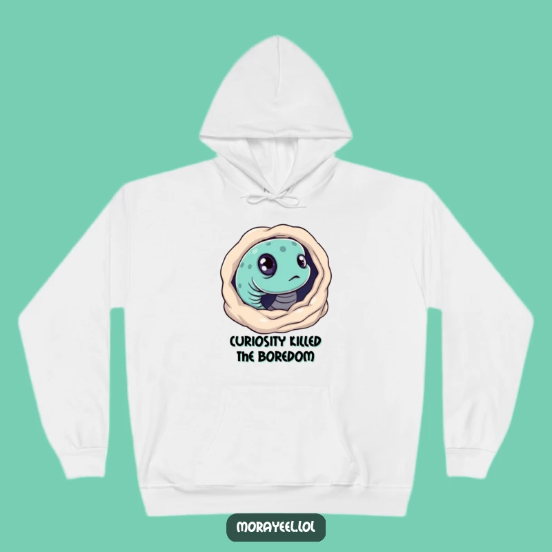 Funny Curious Moray Eel Hoodie: Cozy Mystery Sweatshirt Gift