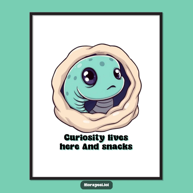 Funny Free Printable Wall Art: Curious Moray Eel Humorous Decor