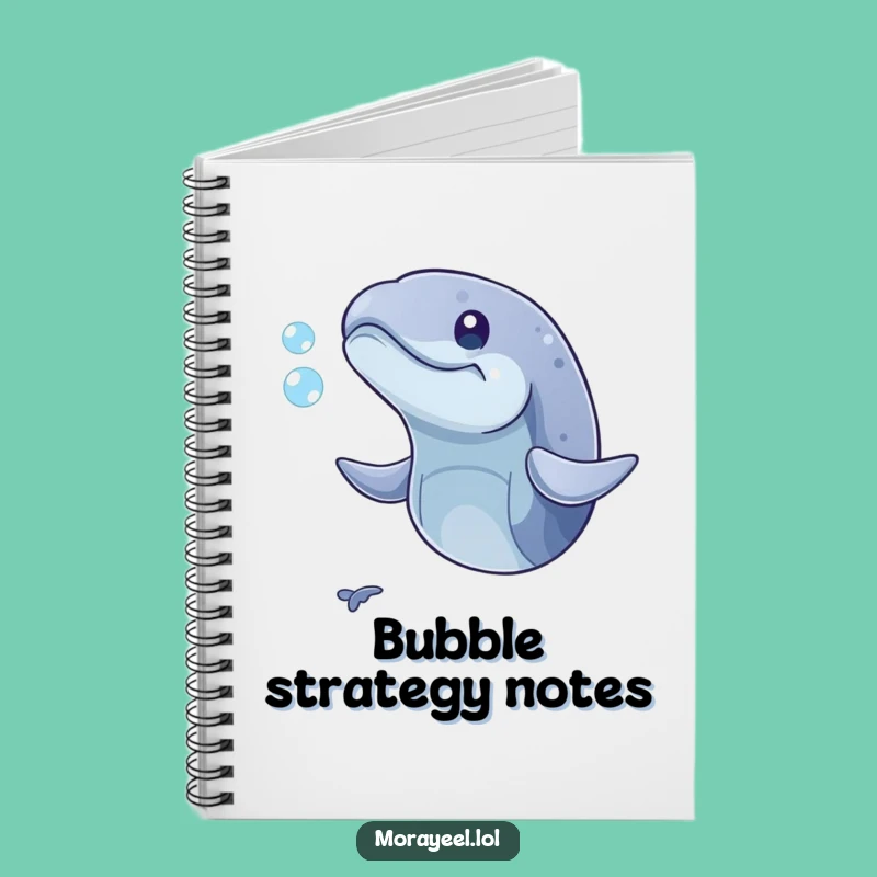 Funny Playful Moray Eel Bubble Notebook: Journal Your Fun Thoughts