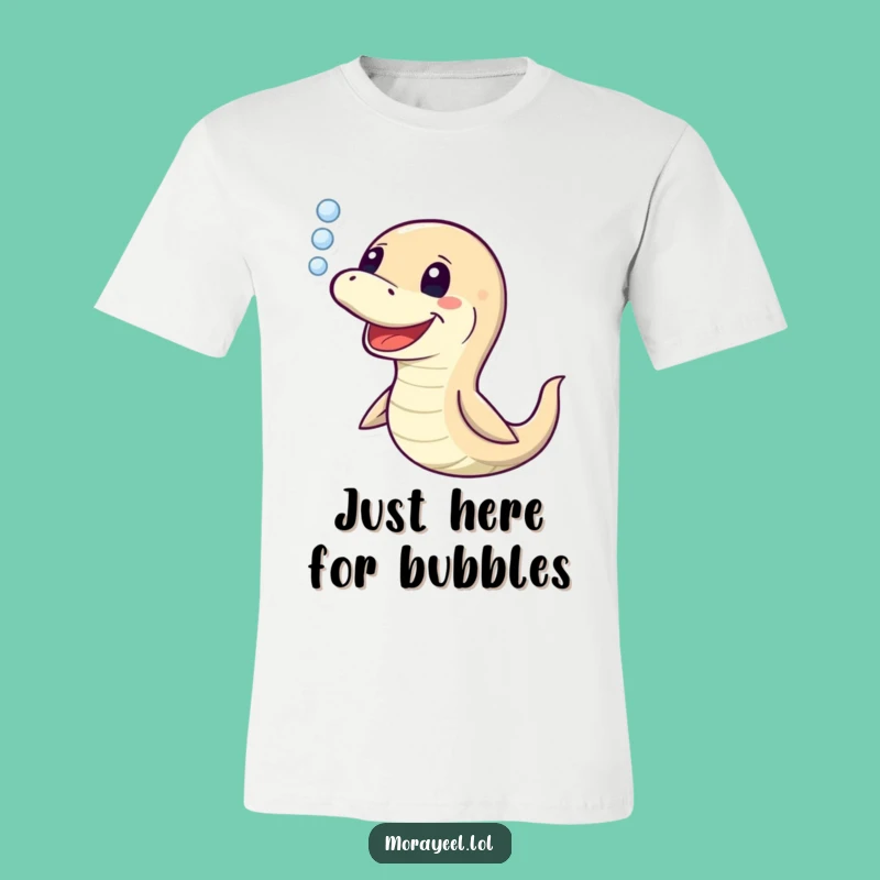 Funny Moray Eel Bubble Breath T-Shirt - Comedic Underwater Animal Apparel Gift